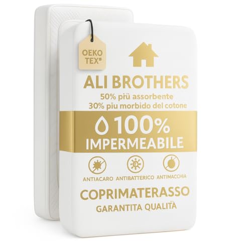 Coprimaterasso Impermeabile – Protezione Per Materasso-Traspirante, Antiacaro – Protezione Letto Lavabile, Top in Spugna Morbida, Vestibilità con Angoli Elasticizzati (Matrimoniale (180x200+27CM)) - Design e materiali