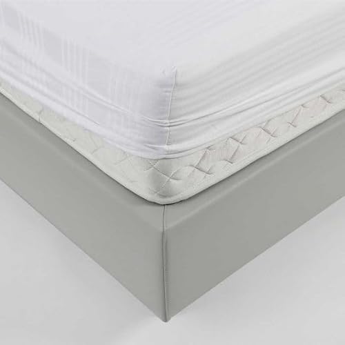 Coprimaterasso in Cotone Fasciato con Angoli Elasticizzati, Proteggi Materasso Antiacaro, Resistente e Durevole (Matrimoniale) - Dettaglio recensione 4