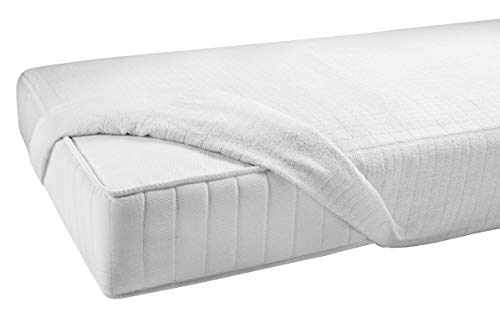 Gabel Jersey Coprimaterasso, Cotone, Bianco, 90 x 200 x 0.4 cm - Design e materiali