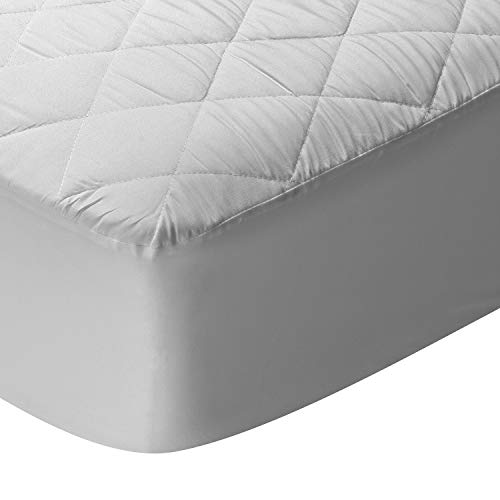 Pikolin Home - Coprimaterasso trapuntato, Antiallergico (Antiacaro, Batteri e Funghi), in fibra, impermeabile, antiacaro, 80 x 190/200 cm, colore Bianco, letto da 80, Tutte le misure - Design e materiali